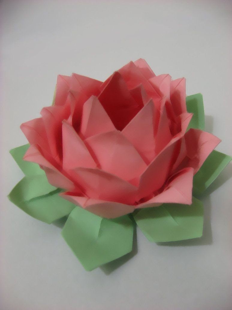 Оригами пион
