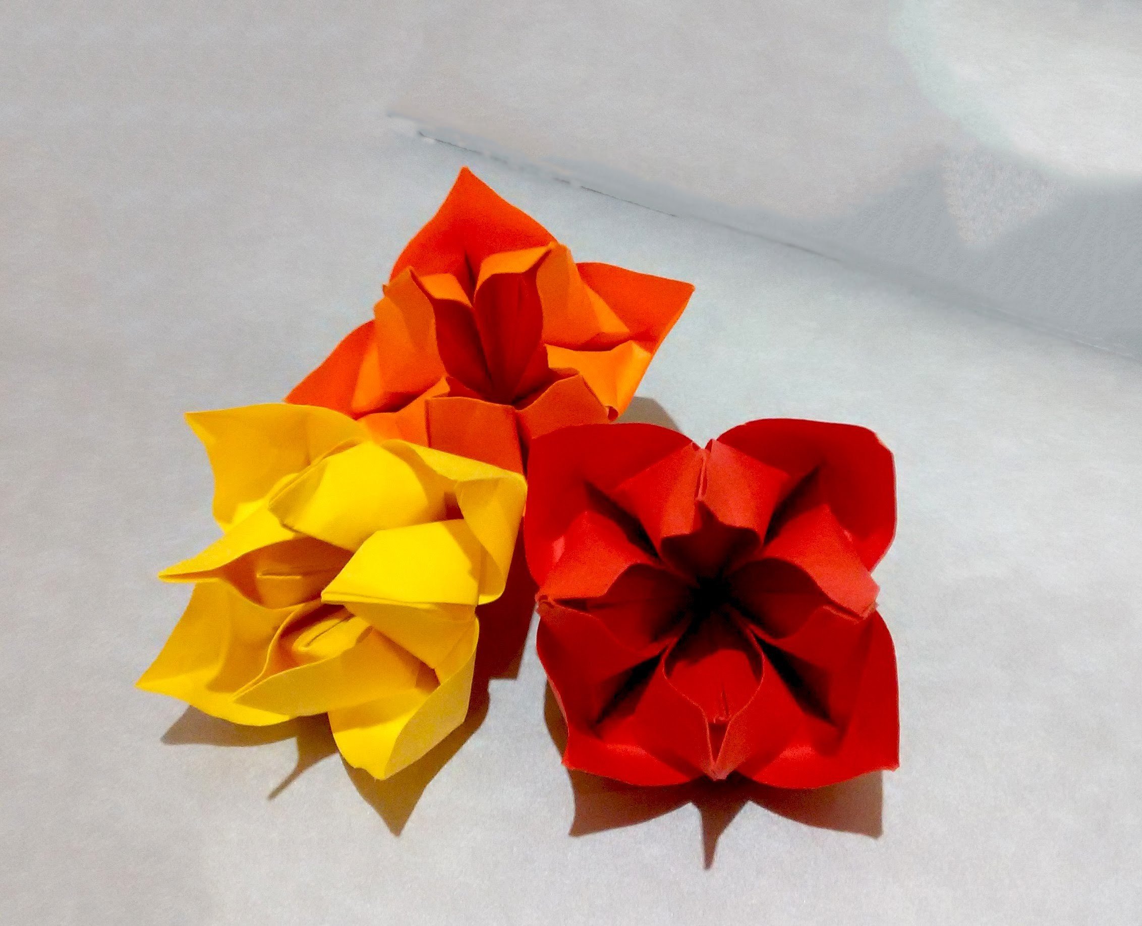 Цветок крокуса оригами видео