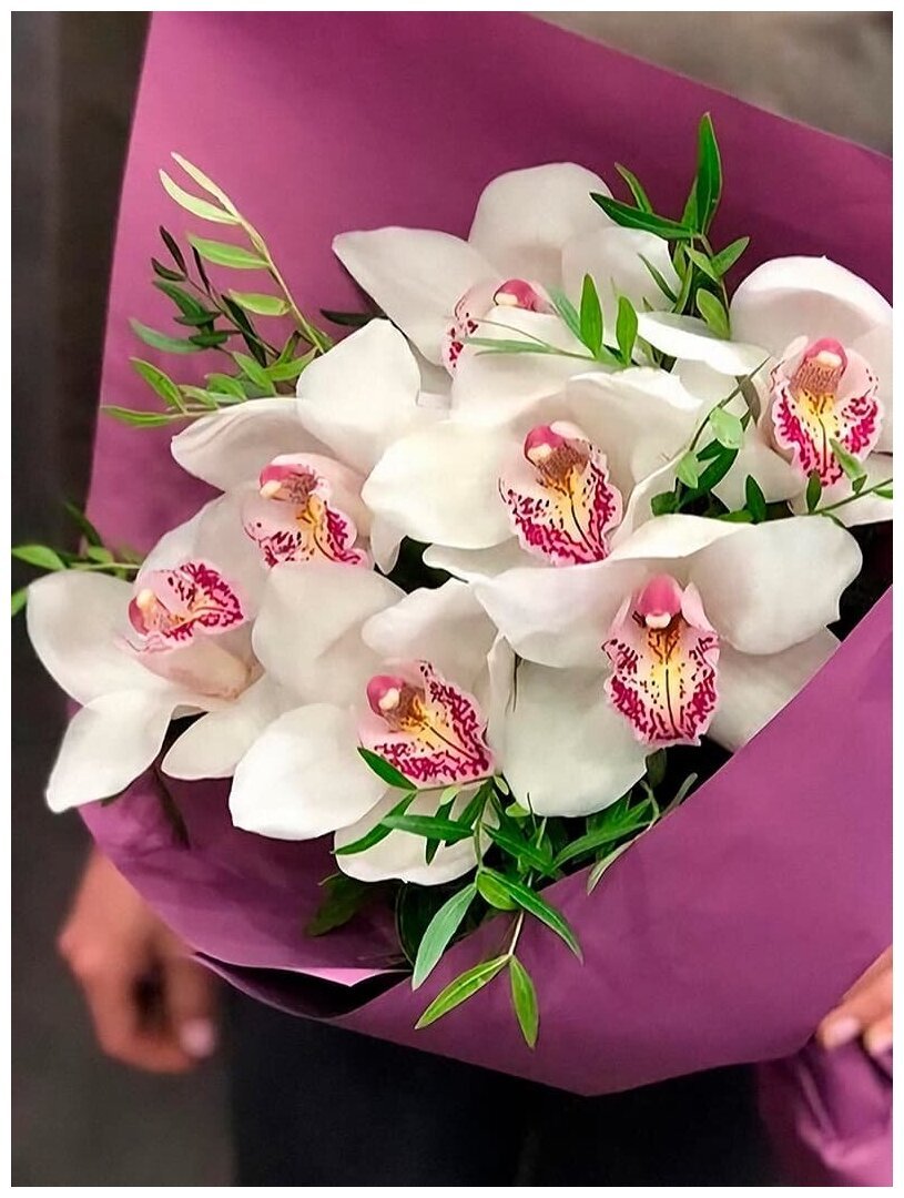 Цветы орхидеи букет