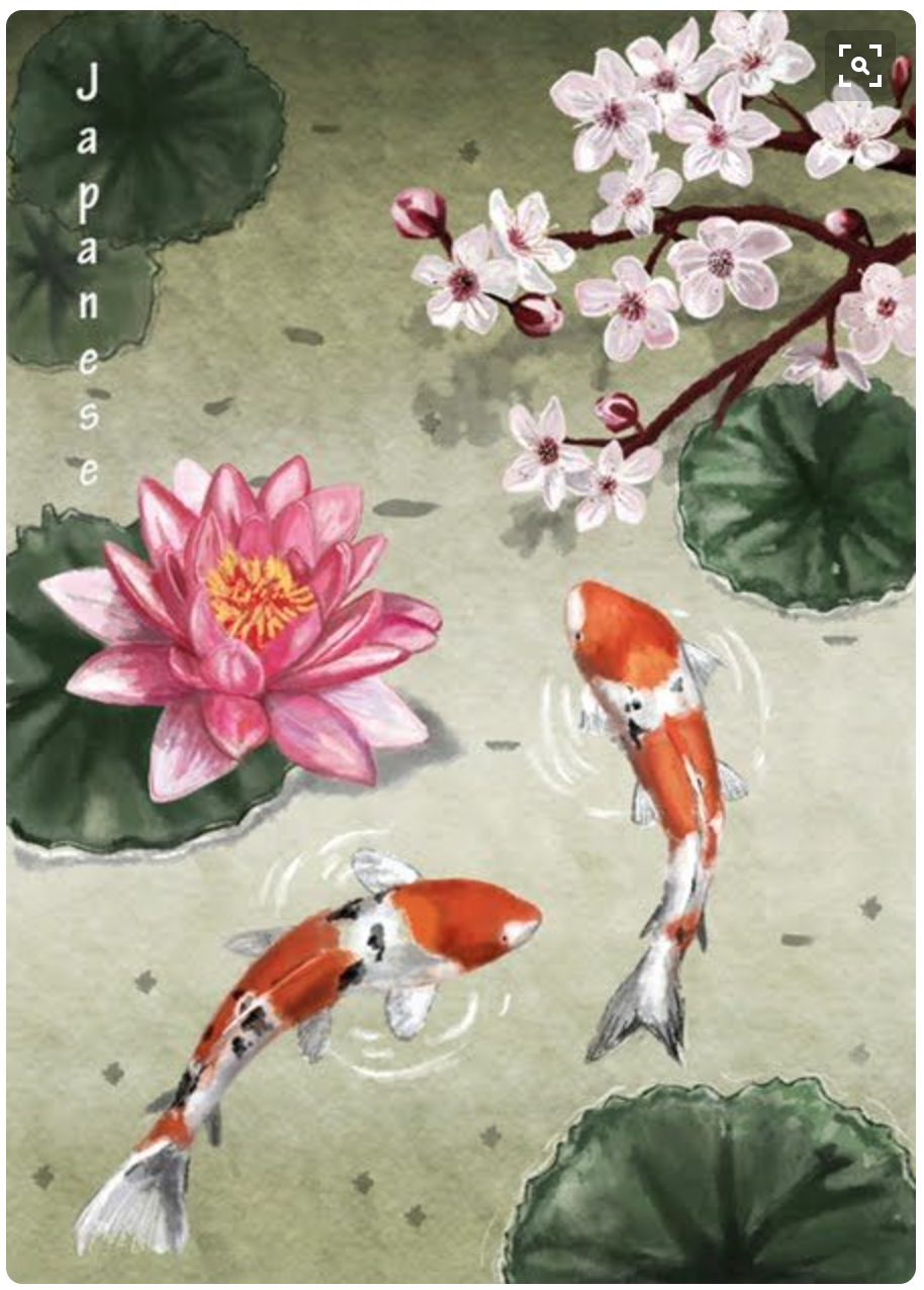Рыбы и Лотосы китайская живопись