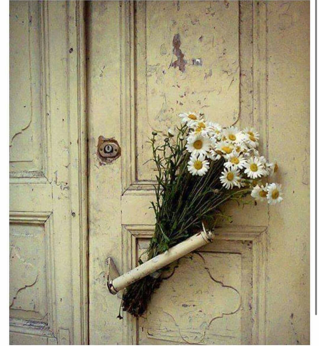 Дверь цветы