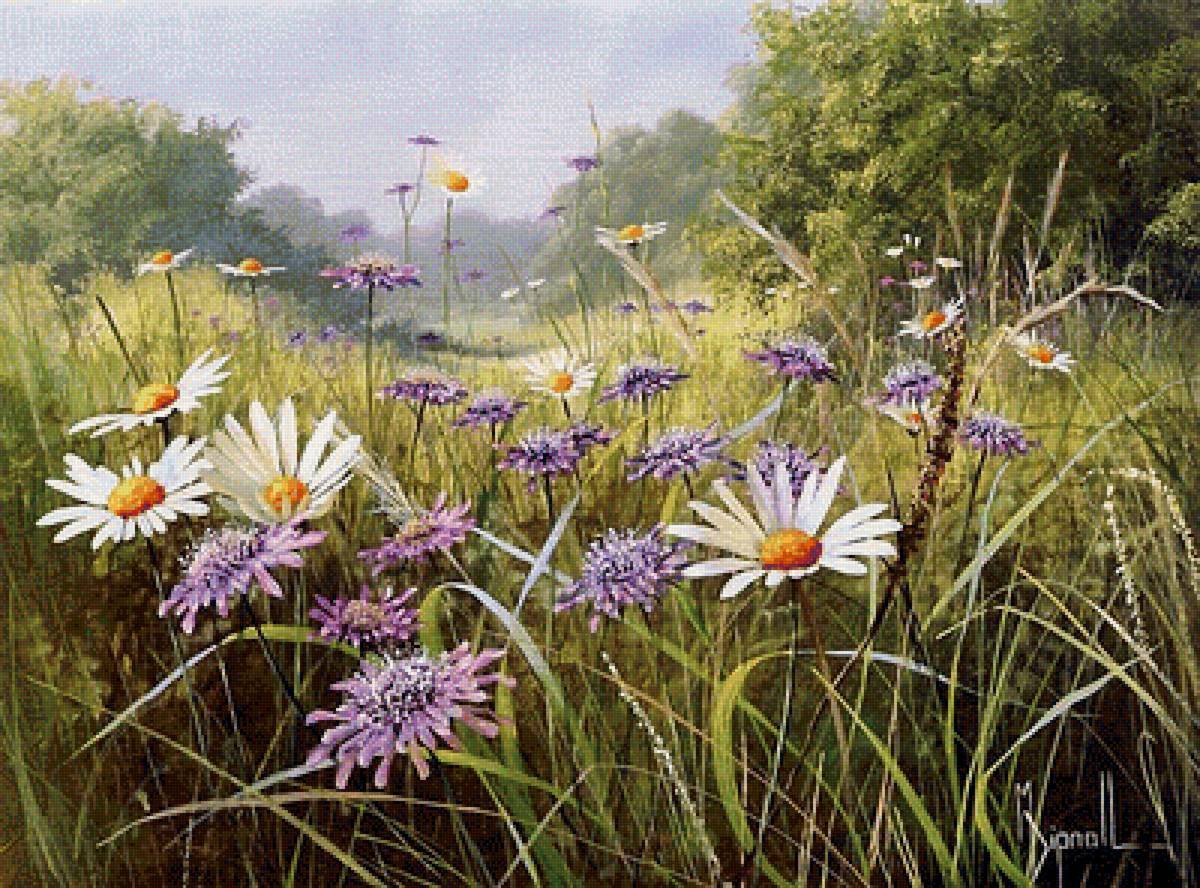 Художник Mary Dipnall полевые цветы