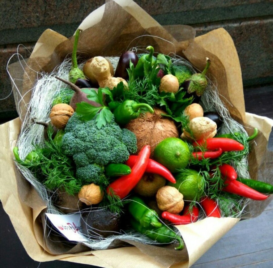 букет из овощей фото