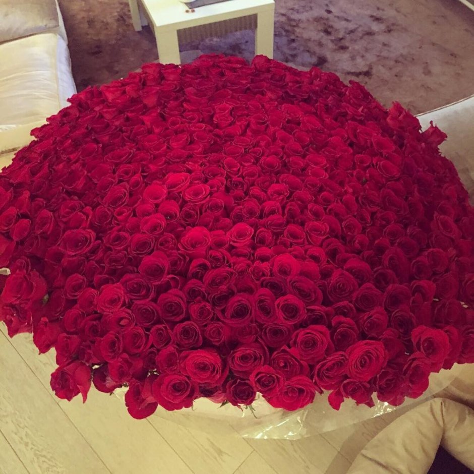 Огромный букет роз для любимой