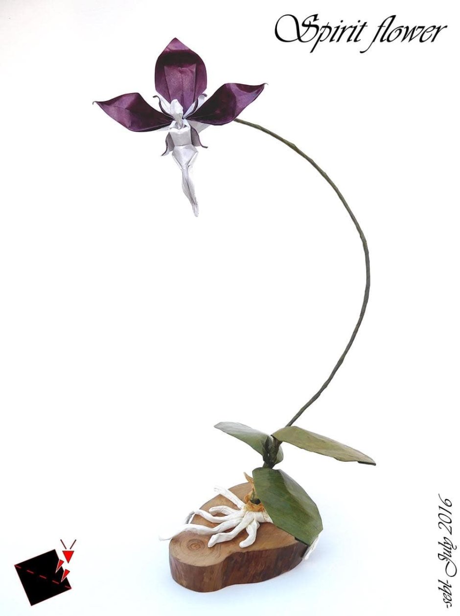 Оригами цветы из бумаги орхидеи