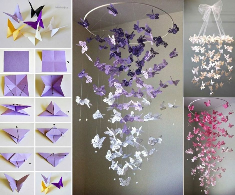 Оригами листики для цветов