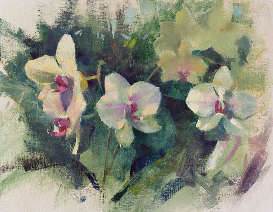 Картины цветы Патрик Сандерс