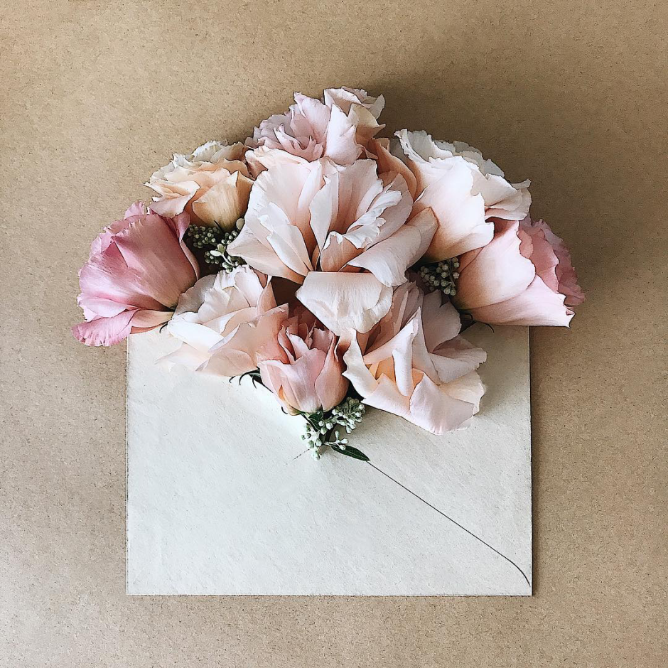 Цветы из конверта