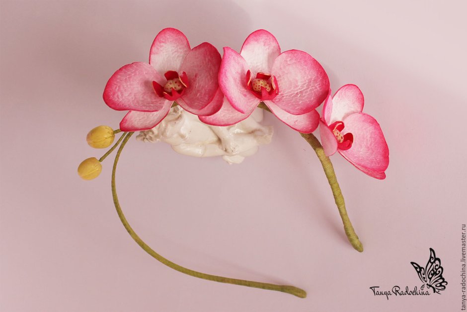 Ободок из орхидей