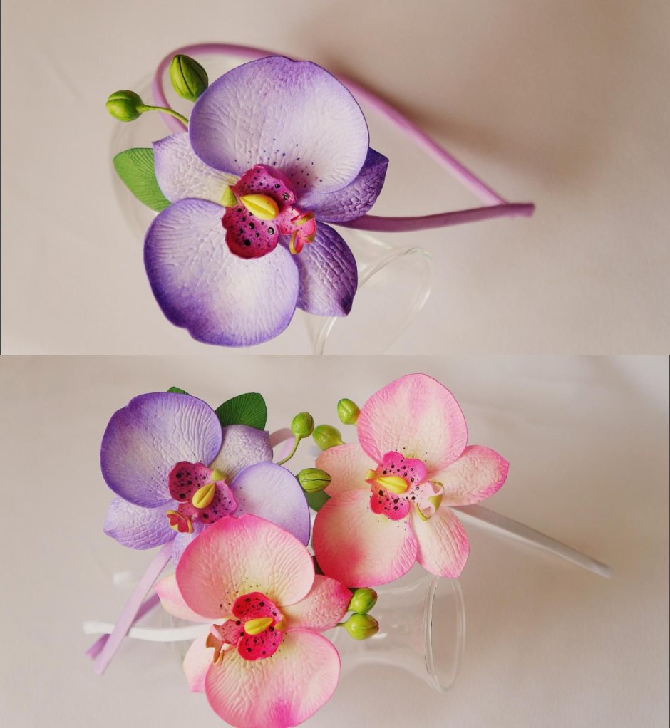 Цветы из бумаги Орхидея