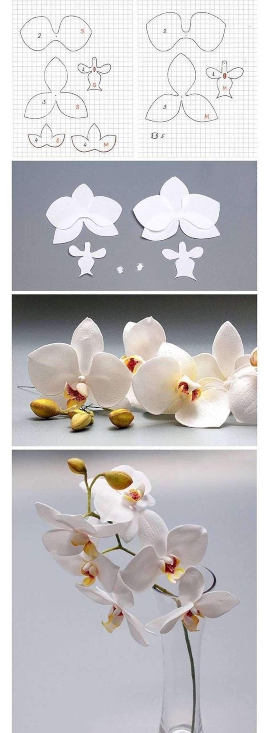 Орхидея из бумаги своими руками