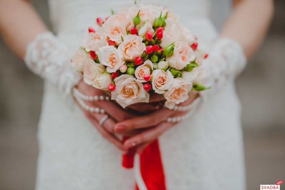 Свадебный букет 2021 в Красном цвете