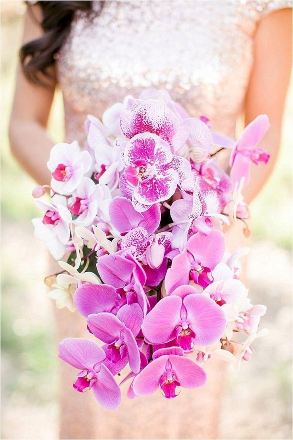 Букет невесты с орхидеей фаленопсис
