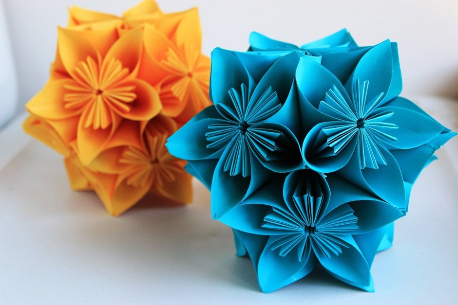 Цветочная композиция оригами