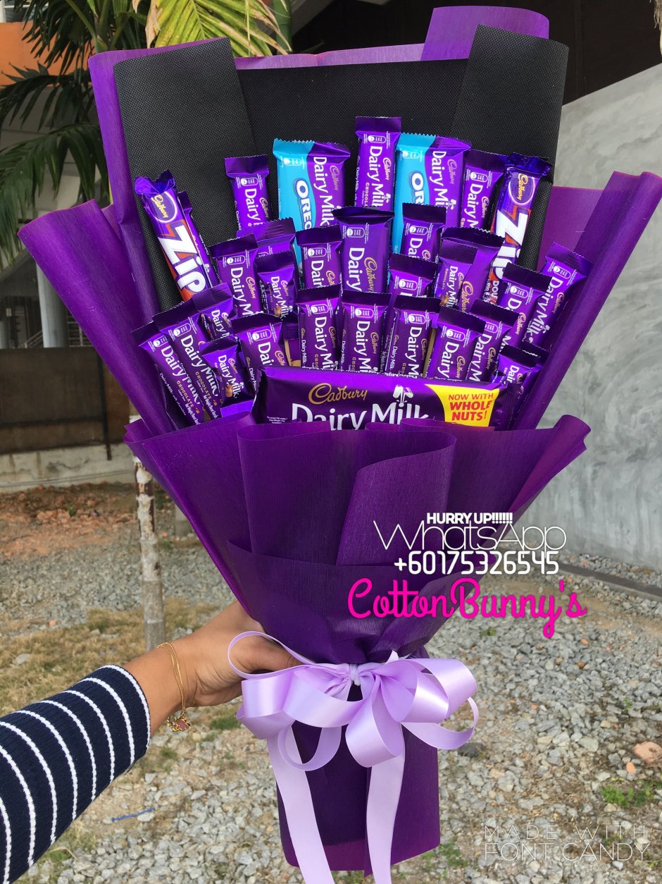 Сладкий подарок в фиолетовом цвете