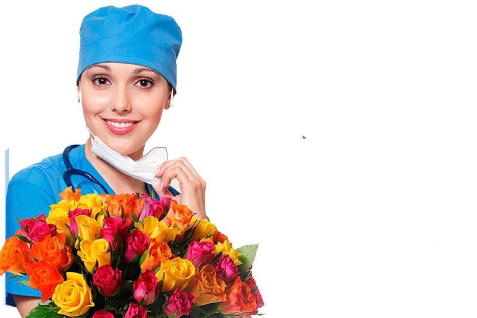 Букет цветов в больничной палате