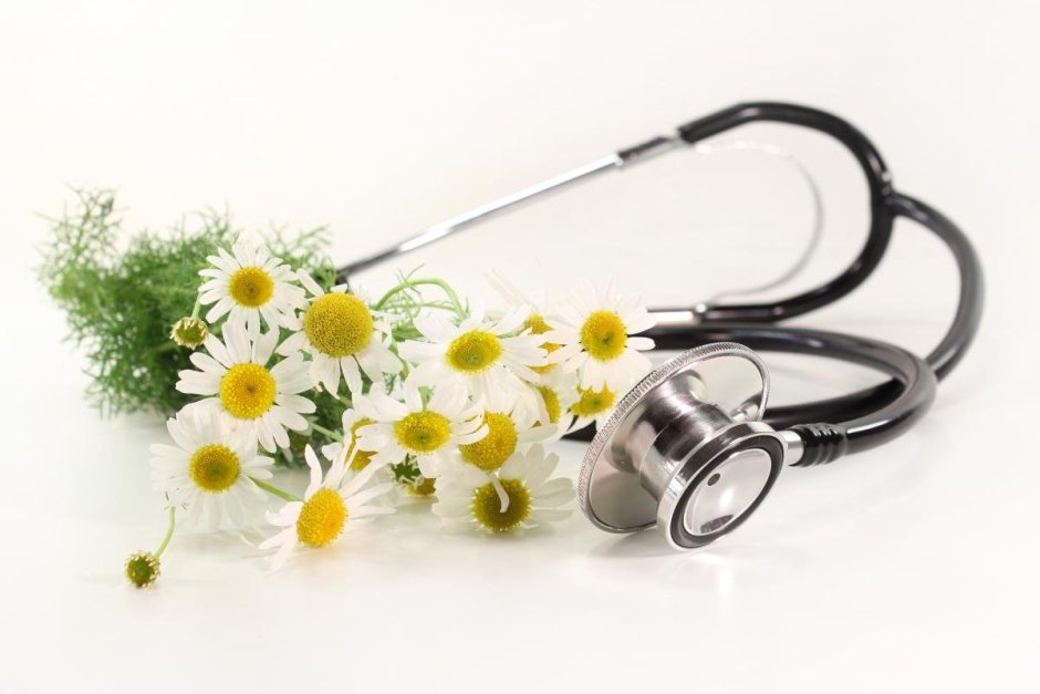 Медик с цветами