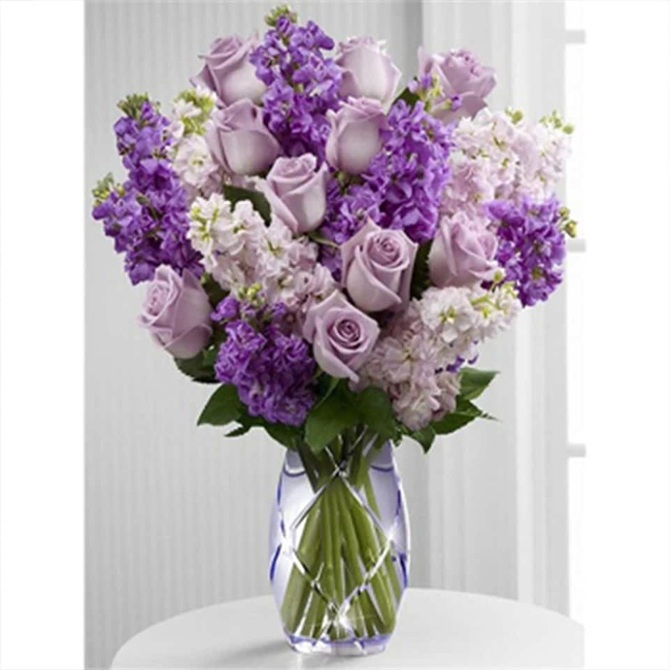 Букет невесты с фиолетовыми хризантемами