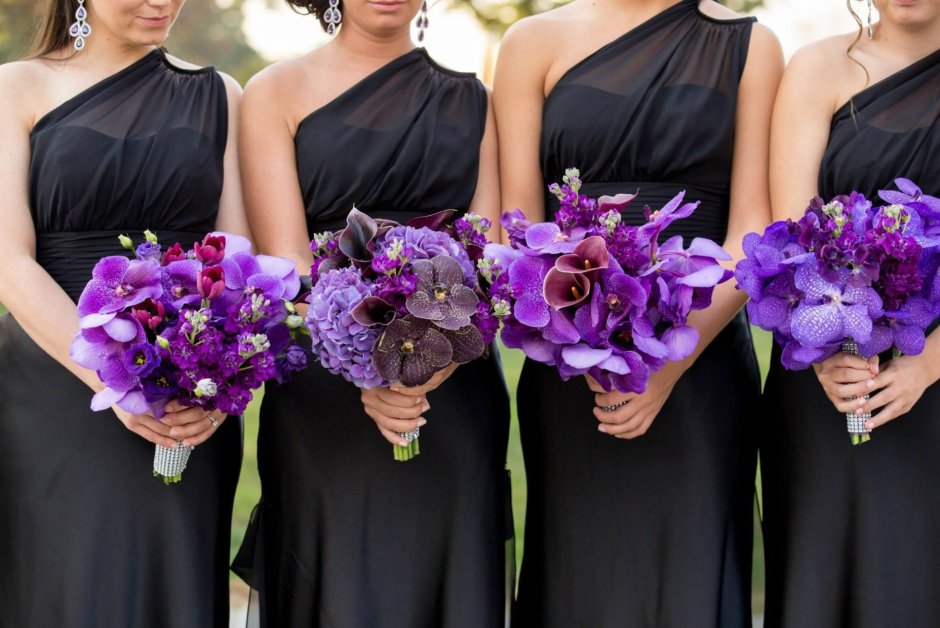 Черно фиолетовая свадьба
