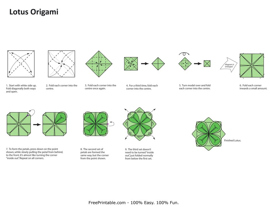 Оригами Лотос