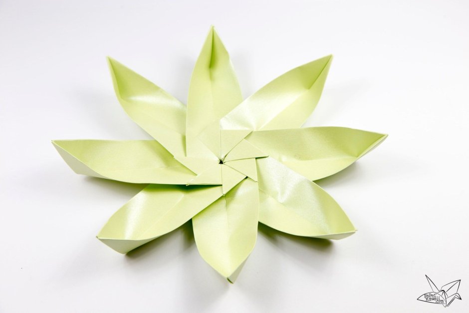 Бумажный цветок лотоса