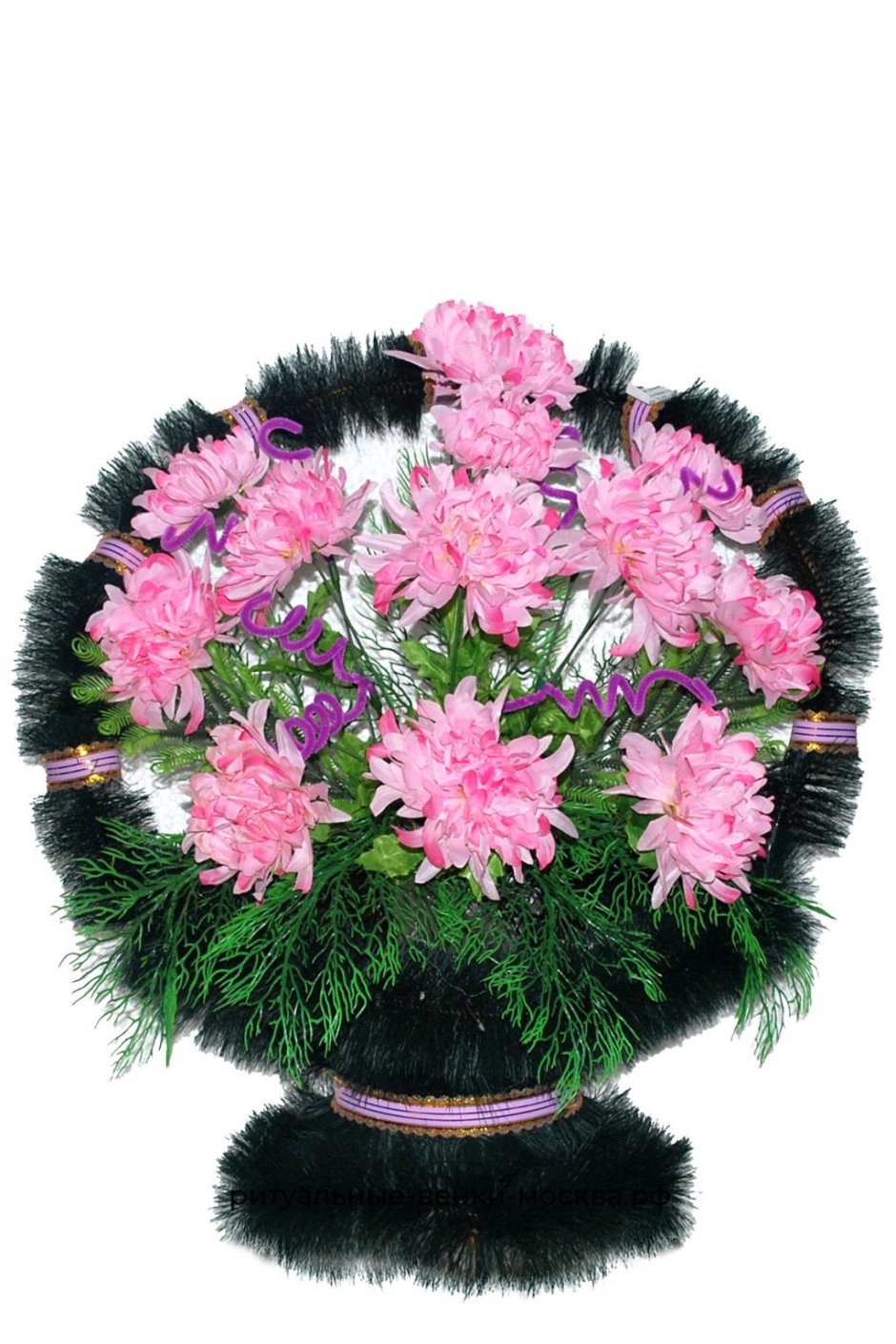 Ритуальные корзины искусственные цветы