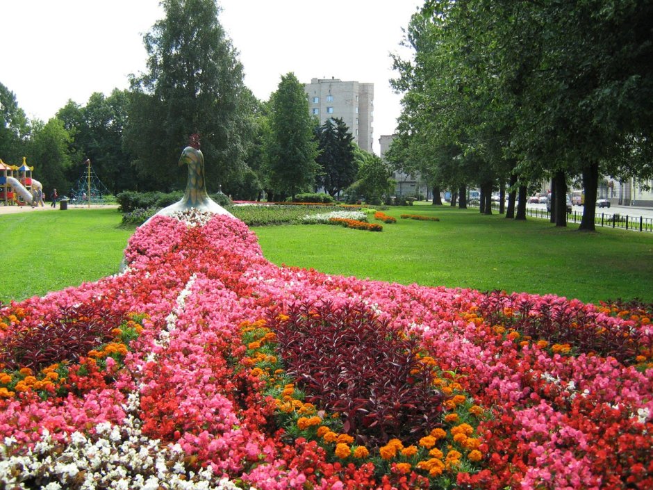 Парк Победы СПБ цветники
