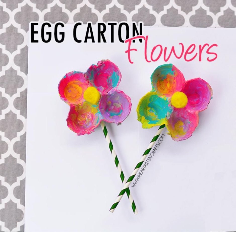 Long Flowers Crafts for Kids