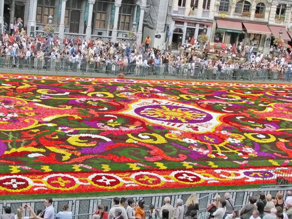 Фестиваль «ковер из цветов» в Брюсселе