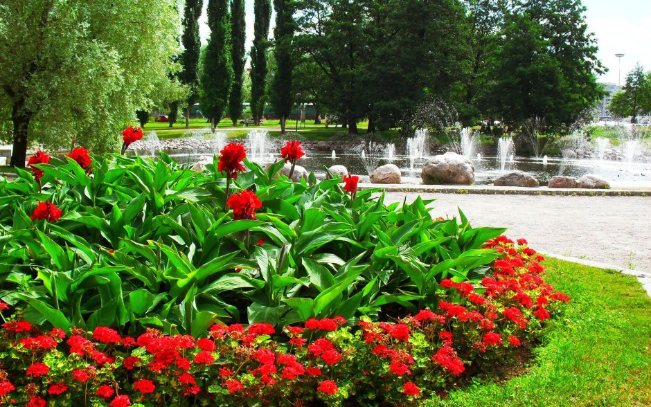 Сад Бутчартов фонтан роз