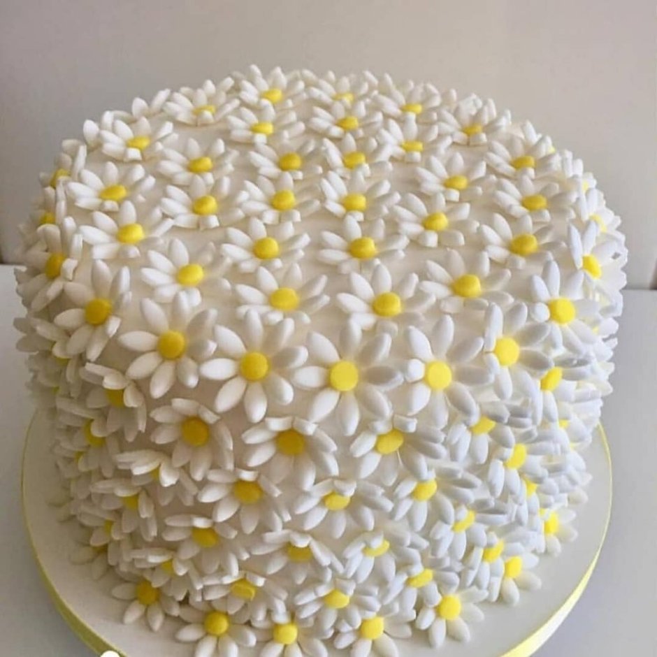 Цветы из маршмеллоу для торта
