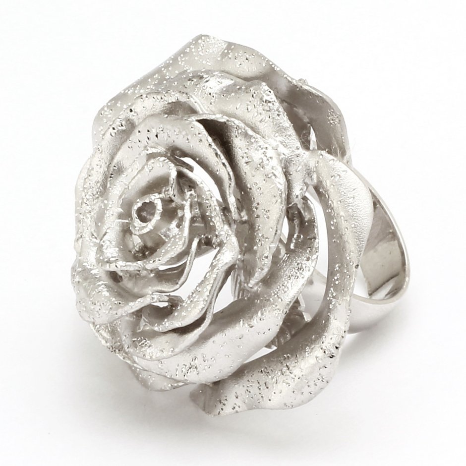 Кольцо Rose-Silver 18 мм