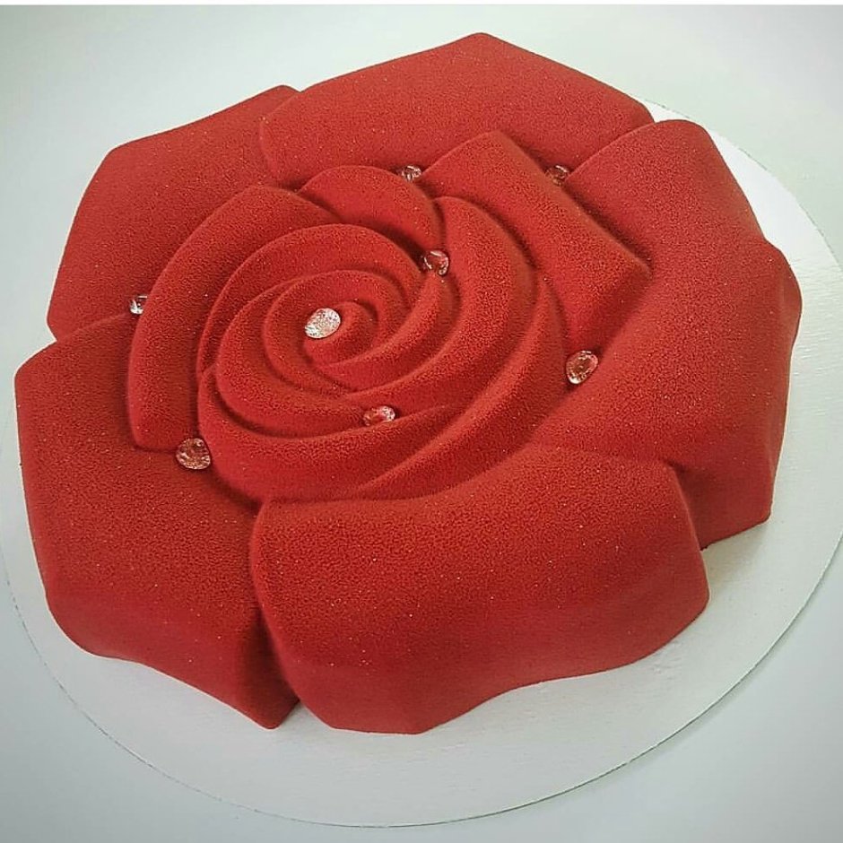 Муссовый торт роза