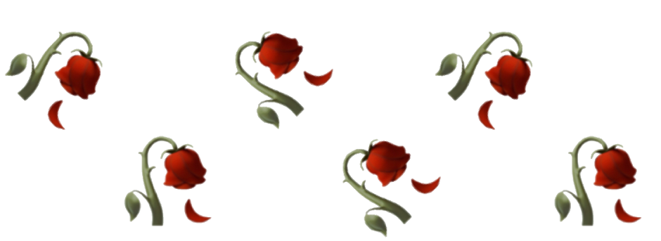Завядшая роза эмодзи