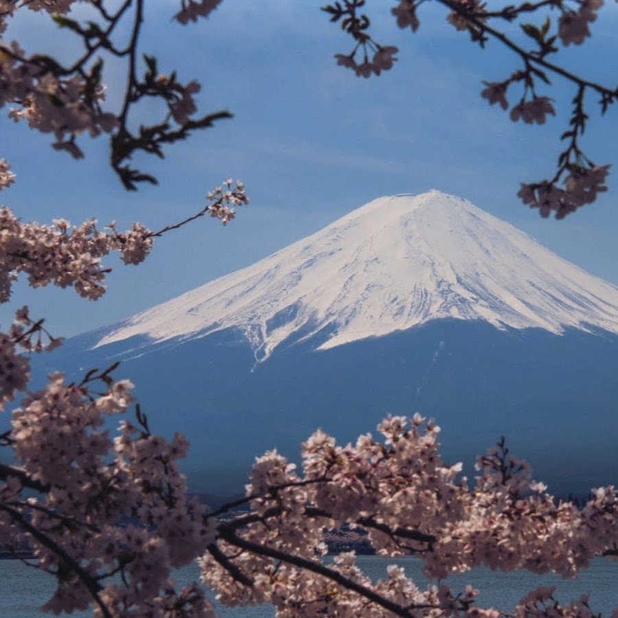 Гора Фудзияма в Японии живопись