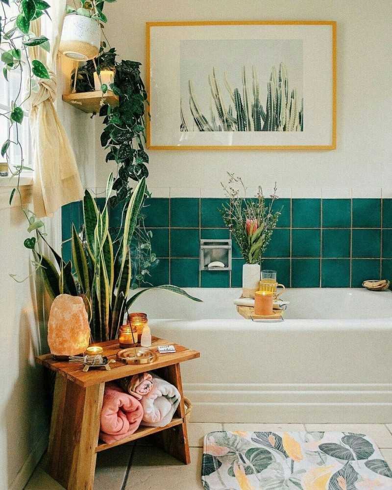 Весенний интерьер ванной