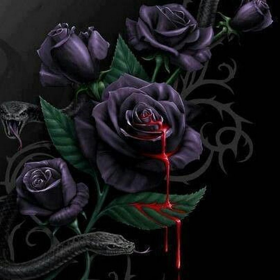 Готическая роза в крови