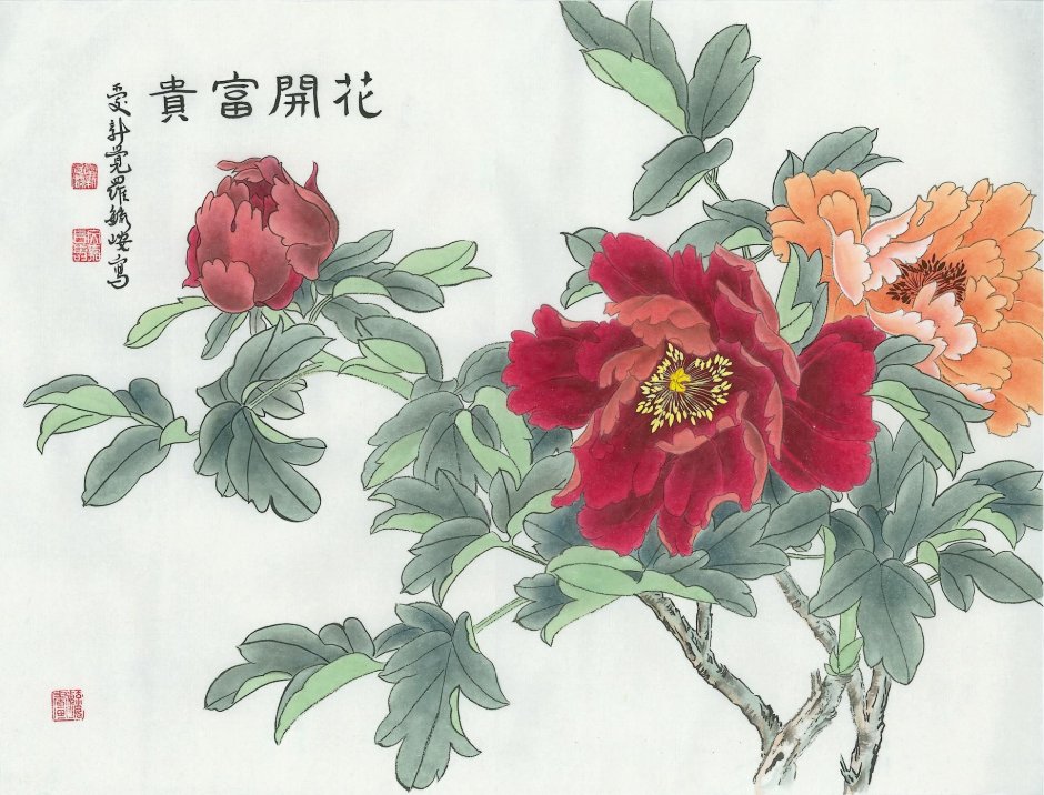 Японские рисунки цветов