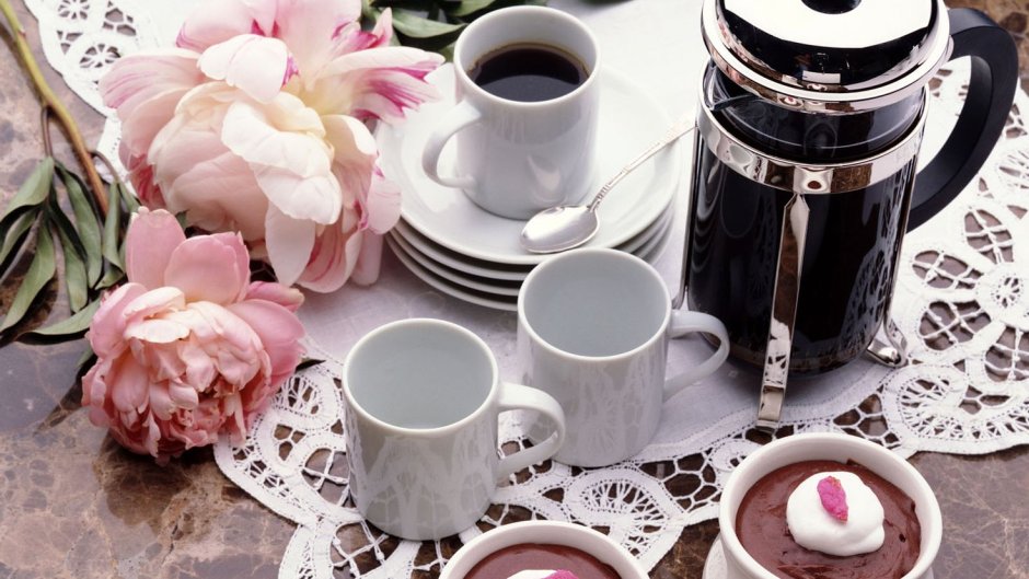 Чай цветы завтрак