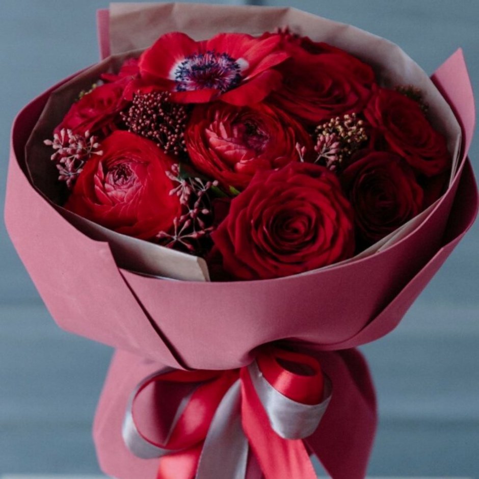 15 Красных роз (50 см.)