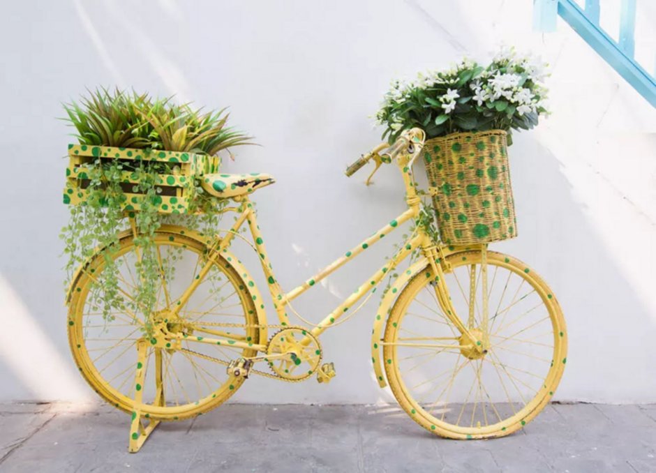 Желтый велосипед
