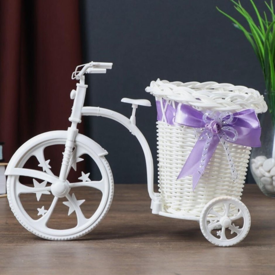 Декоративный велосипед кашпо