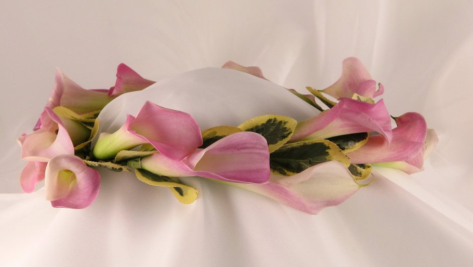Свадебный букет каллы орхидеи Каскад
