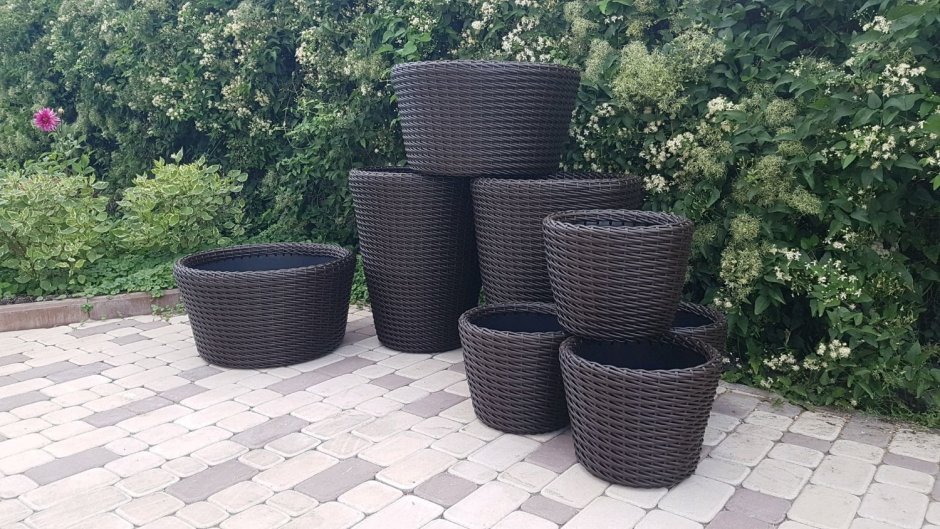 Комплект кашпо Keter cylinder Planters