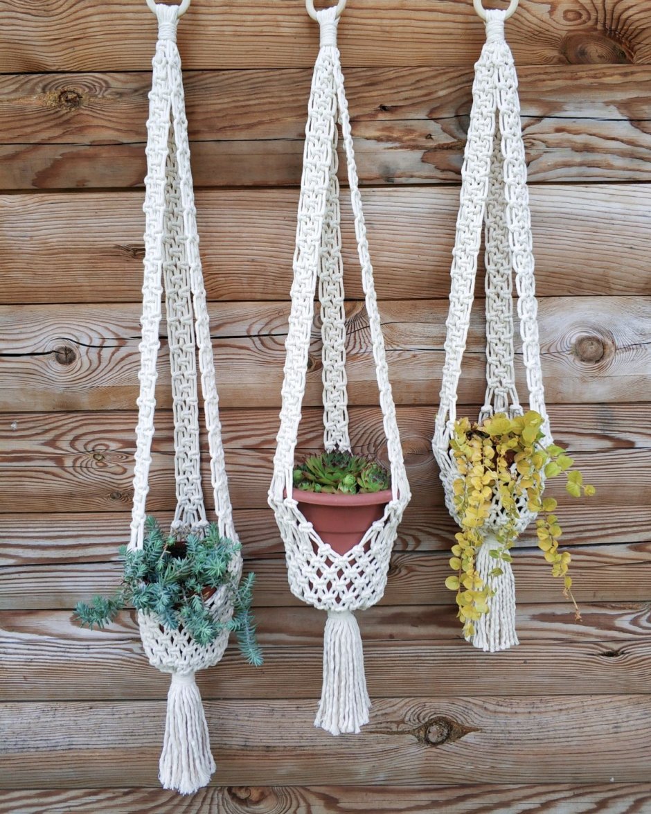 1x Rattan Hanging Plant Pots Flower Baskets self watering Wall Garden Plant Pot