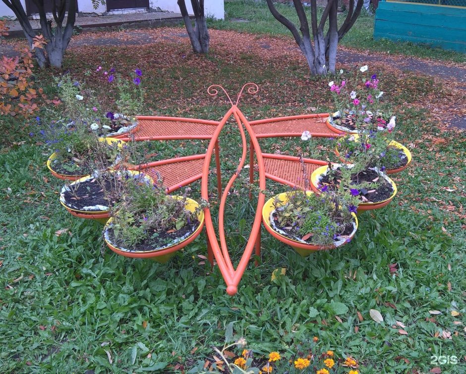 Бабочки стальные декоративные