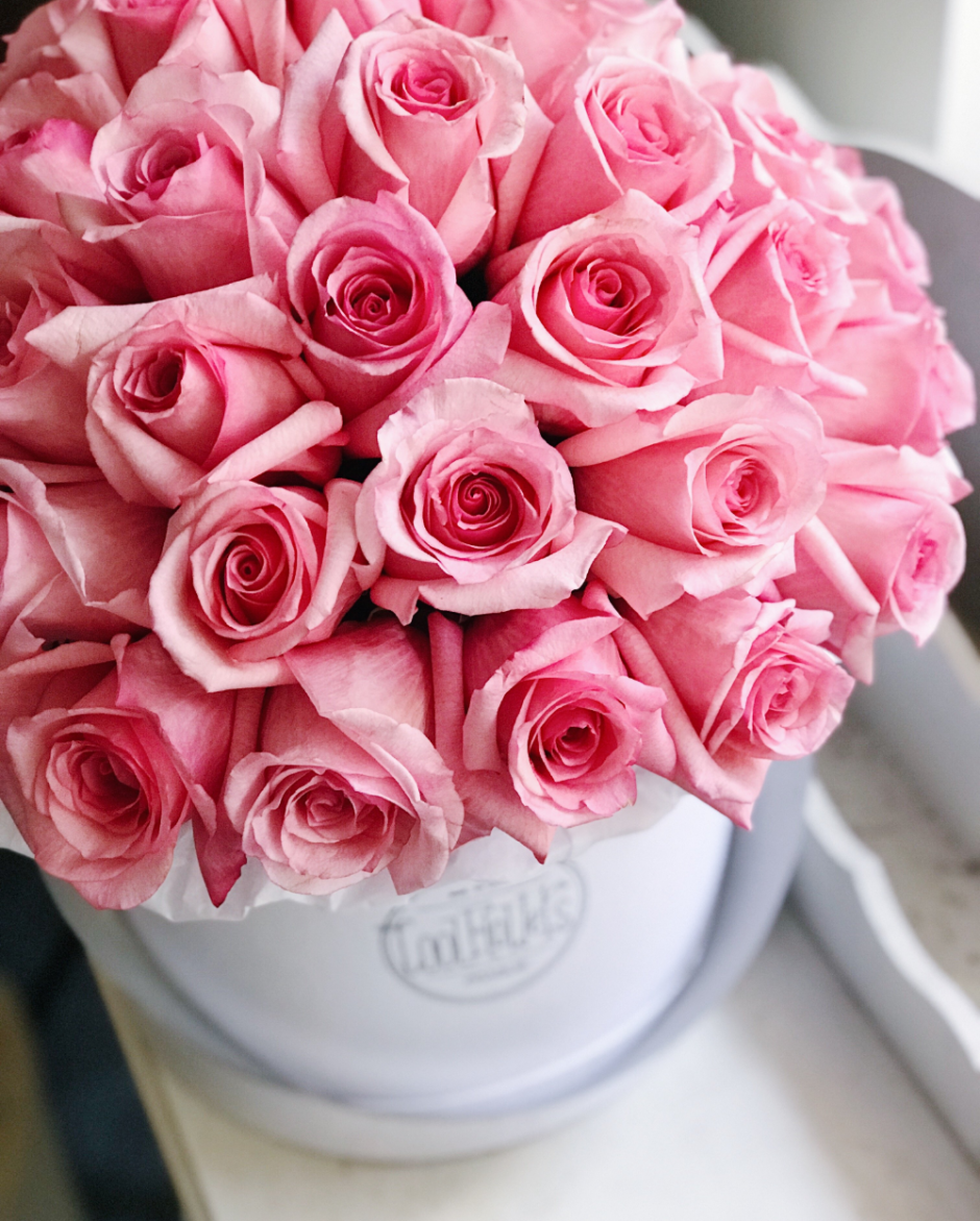 Красивый букет роз