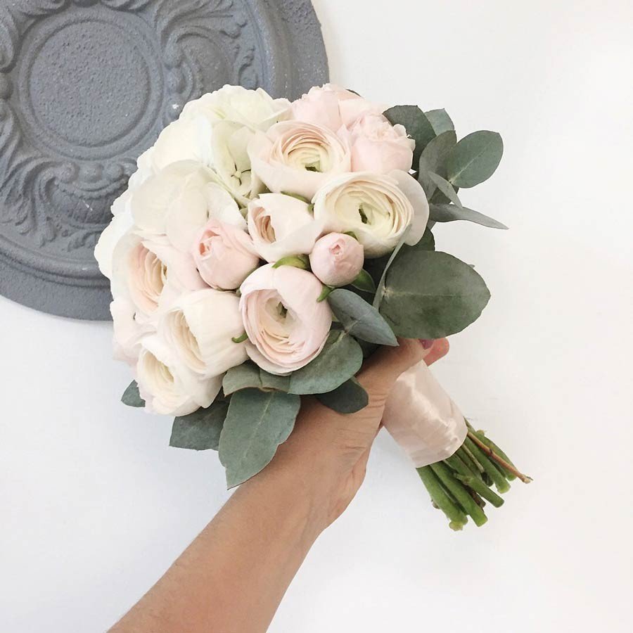 Французские розы свадебный букет