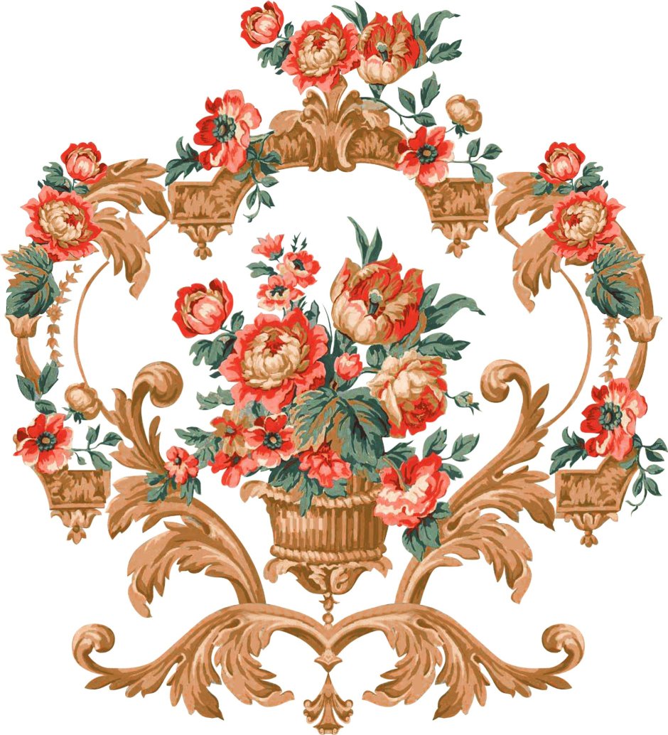 Гобелены рококо Барокко орнамент