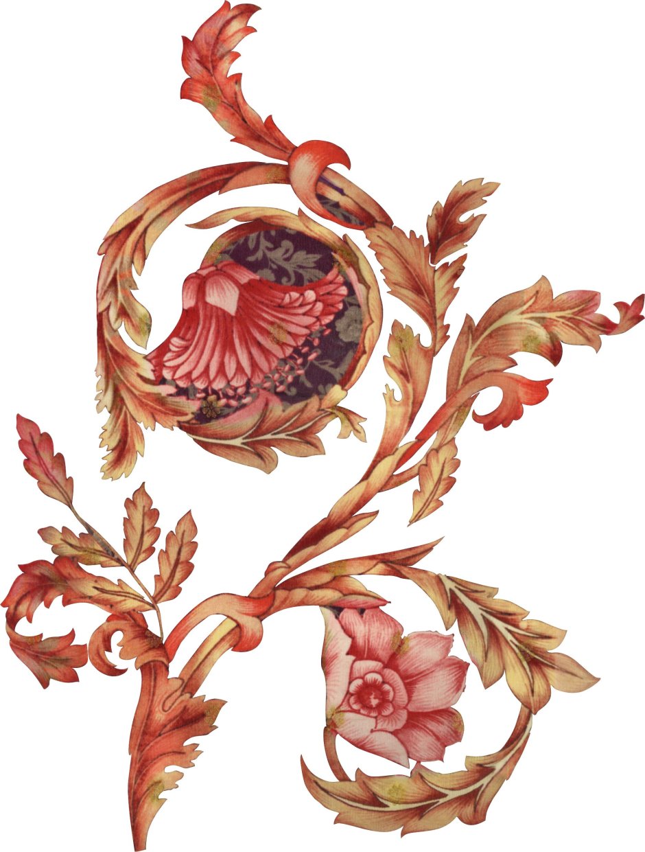 Цветочный орнамент Барокко